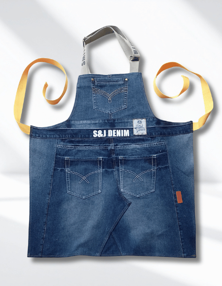 Upcycled jeans apron