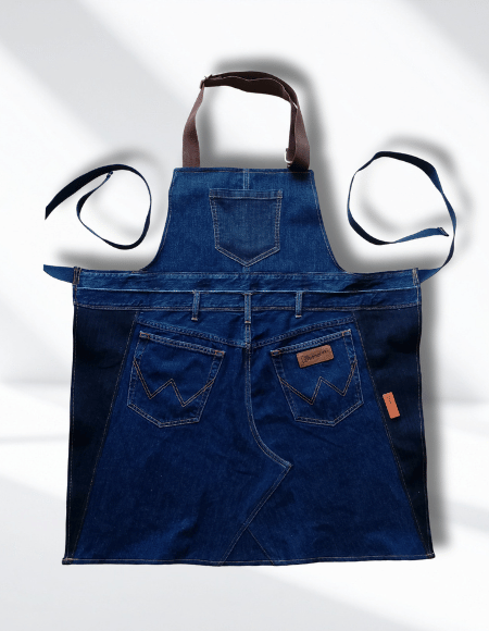 Upcycled jeans apron