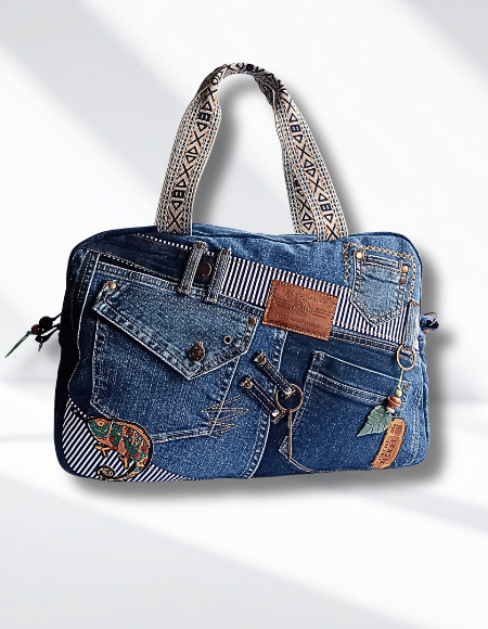 Upcycled jeans bag