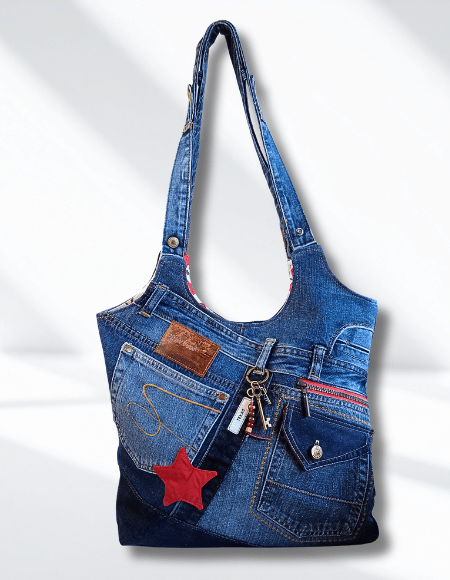Upcycled jeans bag