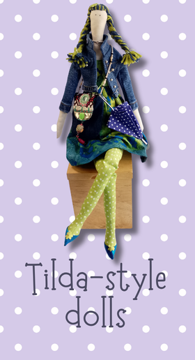Tilda style fabric dolls